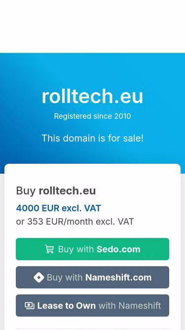 Screenshot of rolltech.eu