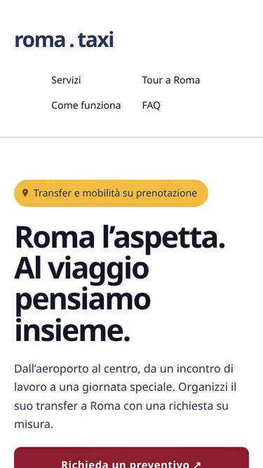 Screenshot of roma.taxi