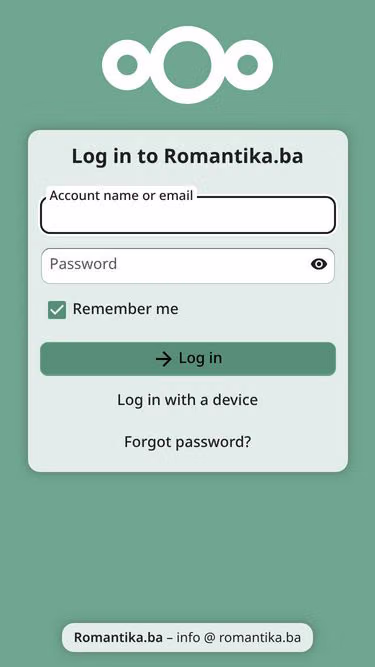 Screenshot of romantika.ba