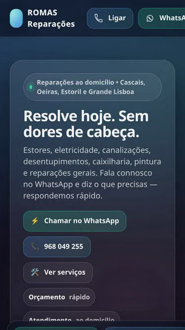 Screenshot of romas.pt