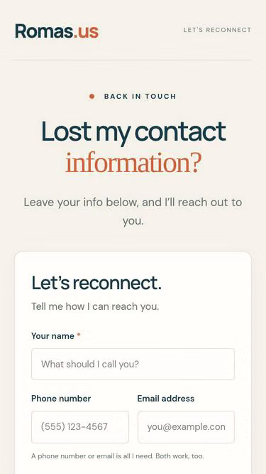 Screenshot of romas.us