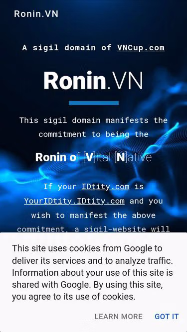 Screenshot of ronin.vn