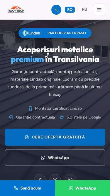 Screenshot of rooftech.ro
