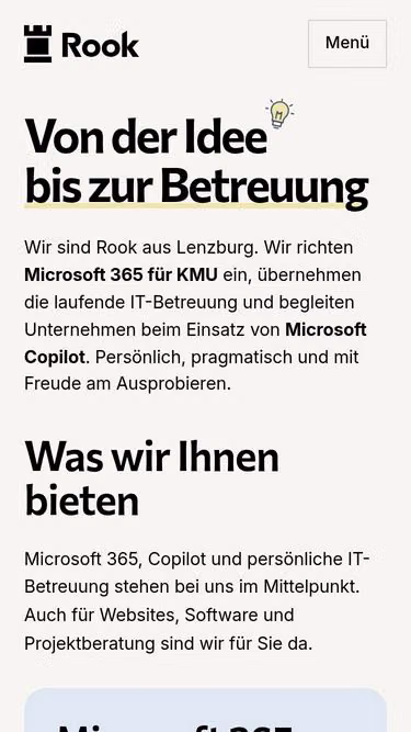 Screenshot of rook.swiss