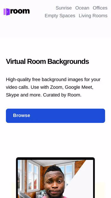 Screenshot of room.fyi