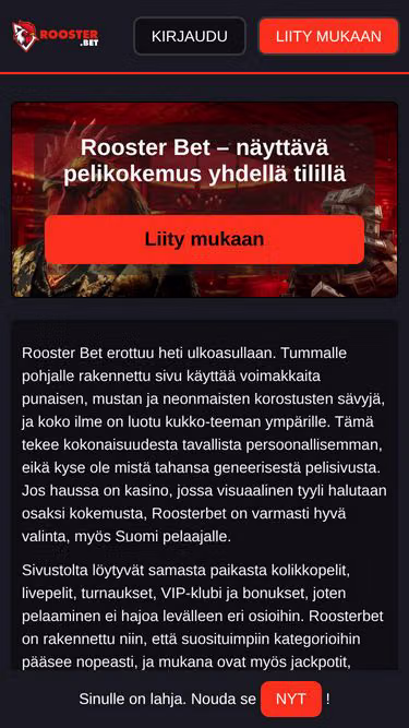 Screenshot of roosterbet.app