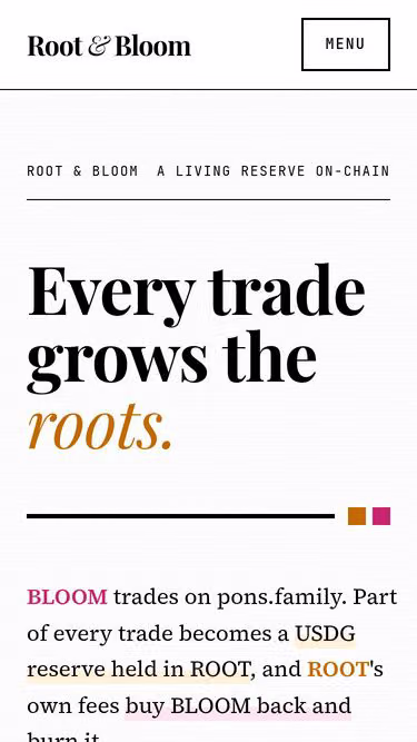 Screenshot of rootandbloom.xyz
