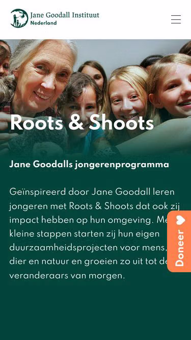 Screenshot of rootsandshoots.nl