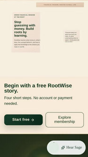 Screenshot of rootwise.work