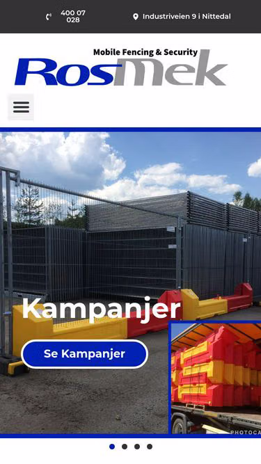 Screenshot of rostech.no