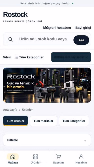 Screenshot of rostock.com.tr