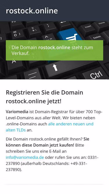 Screenshot of rostock.online