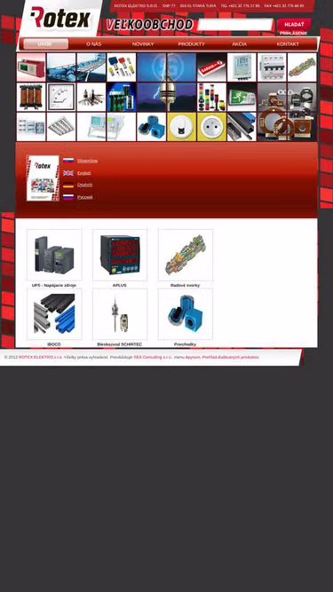 Screenshot of rotex.sk