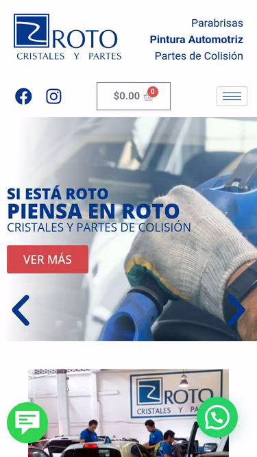 Screenshot of roto.com.mx