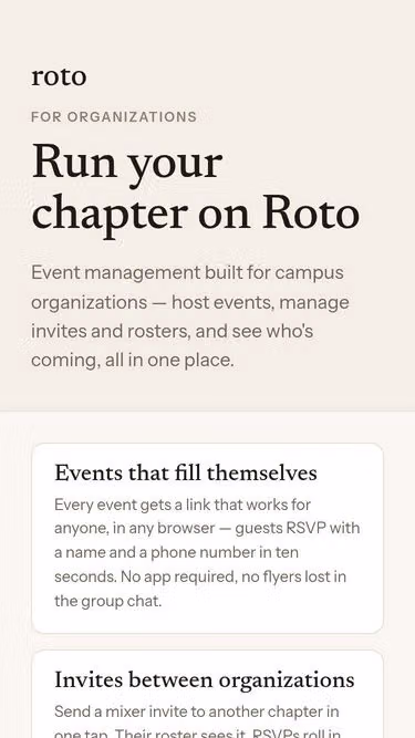 Screenshot of roto.social