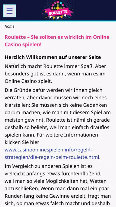 Screenshot of roulette.technology