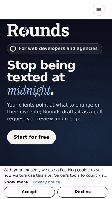 Screenshot of rounds.link