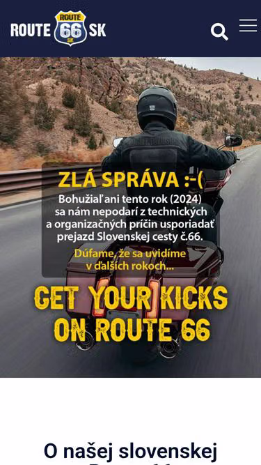 Screenshot of route66.sk