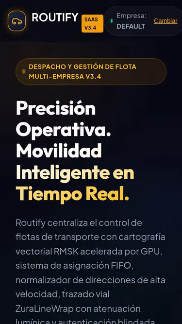 Screenshot of routify.lat