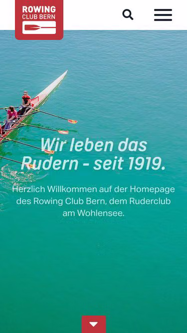 Screenshot of rowing.ch