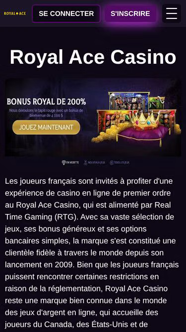 Screenshot of royalace.fr