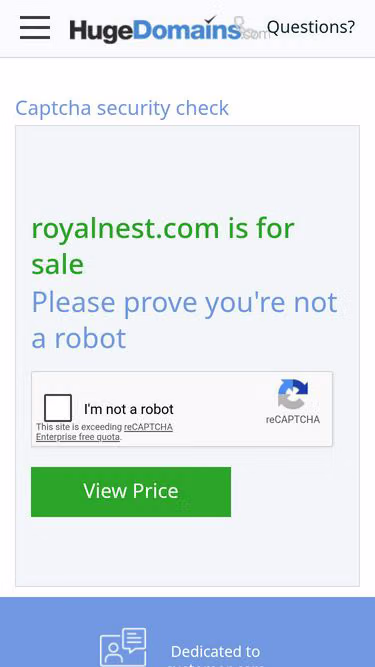 Screenshot of royalnest.com