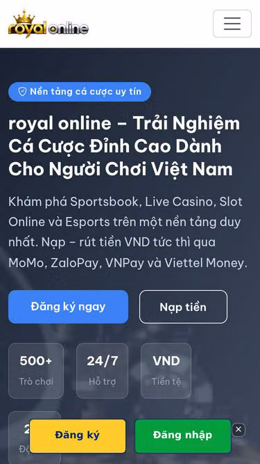 Screenshot of royalonline.vu