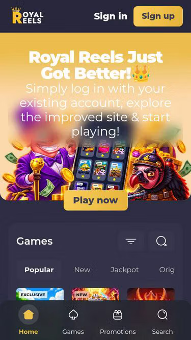 Screenshot of royalreels.free