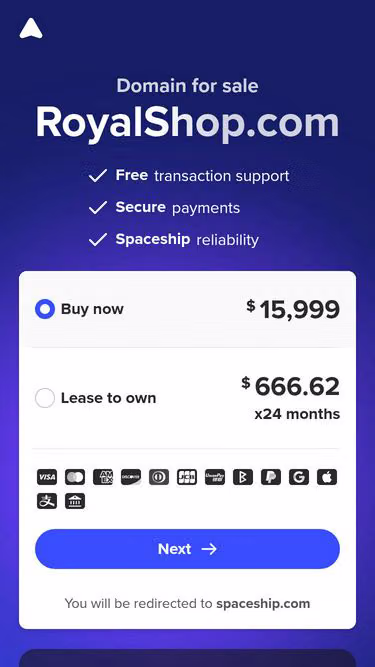 Screenshot of royalshop.com