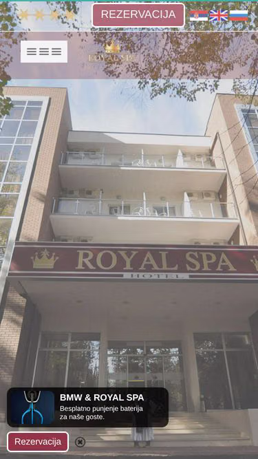 Screenshot of royalspa.rs