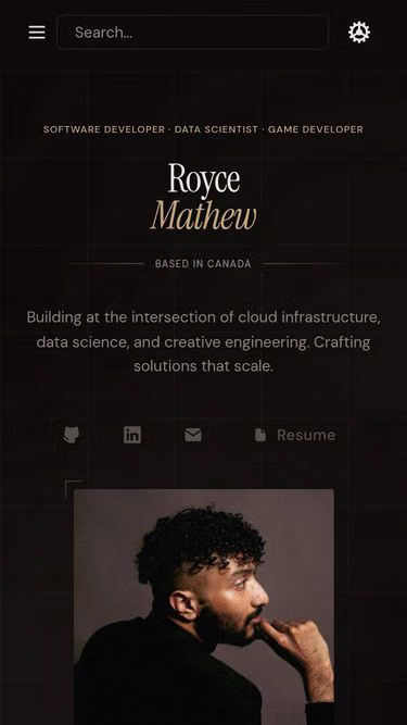 Screenshot of royce.sh