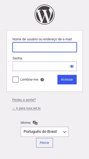 Screenshot of roza.net.br