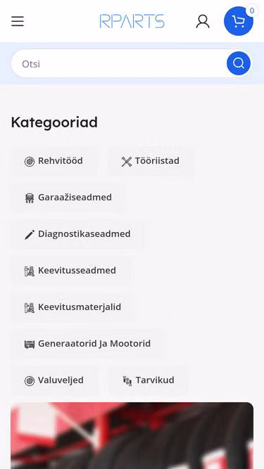 Screenshot of rparts.ee
