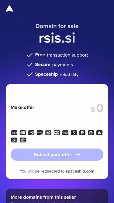 Screenshot of rsis.si
