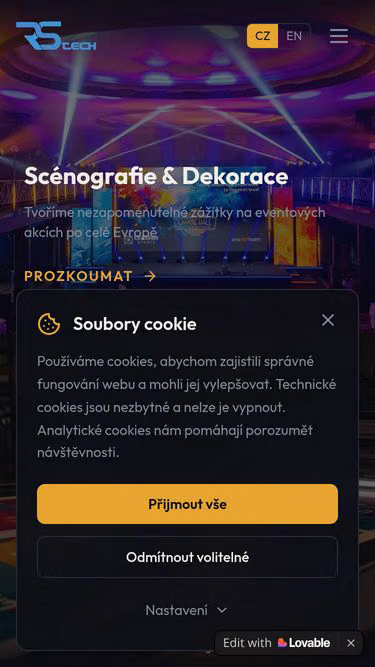Screenshot of rstech.cz
