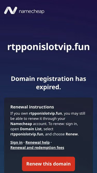 Screenshot of rtpponislotvip.fun