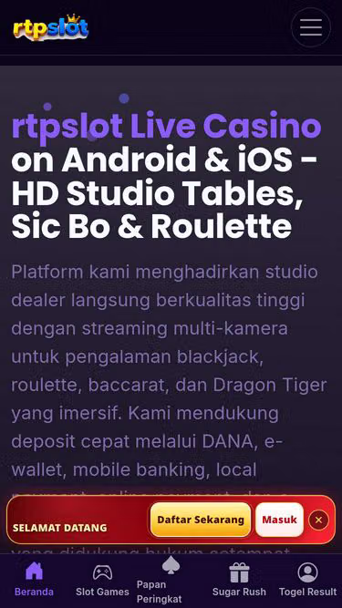 Screenshot of rtpslot.pro
