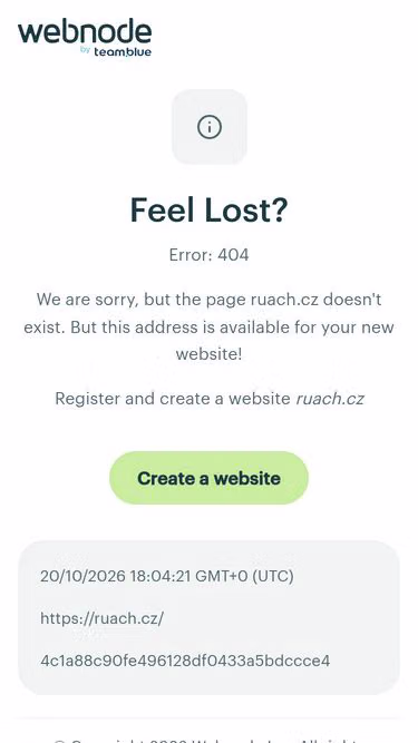Screenshot of ruach.cz
