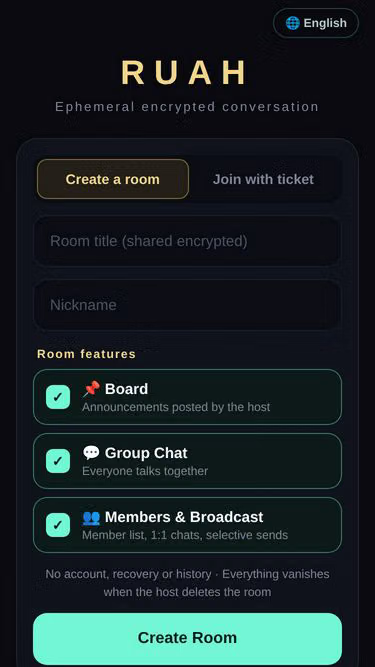 Screenshot of ruah.chat