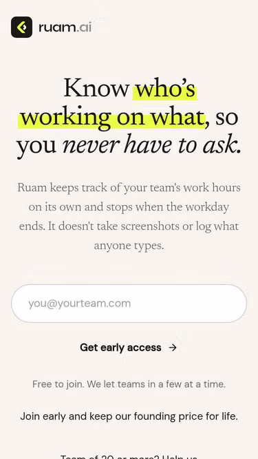 Screenshot of ruam.ai