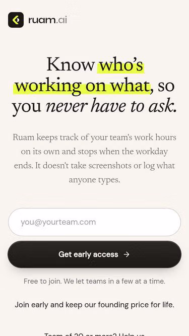 Screenshot of ruam.so