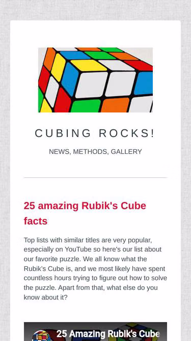 Screenshot of rubik.news