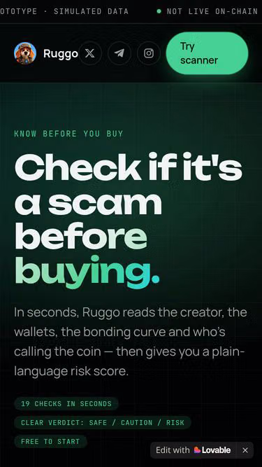 Screenshot of ruggo.live