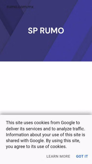 Screenshot of rumo.com.mx
