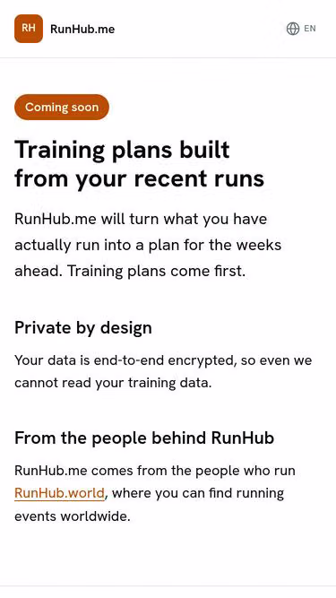 Screenshot of runhub.me