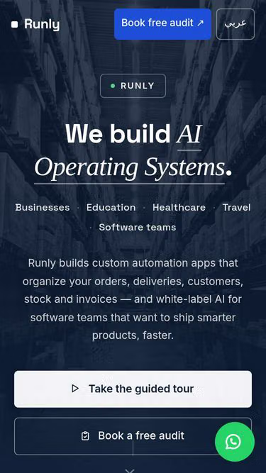 Screenshot of runly.to