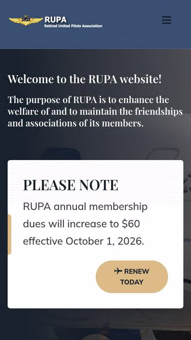 Screenshot of rupa.org