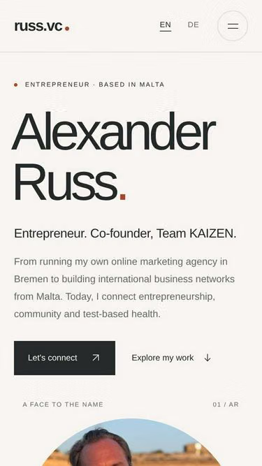 Screenshot of russ.vc