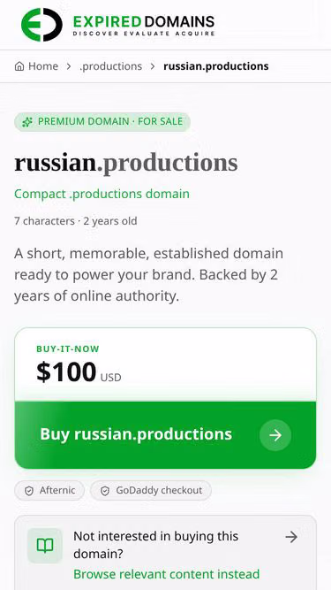 Screenshot of russian.productions
