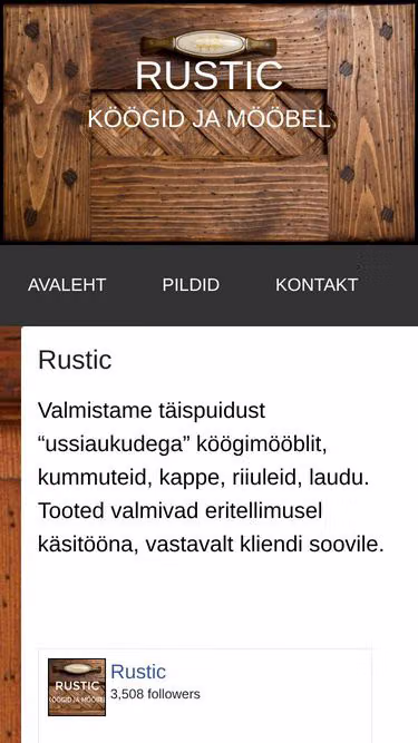 Screenshot of rustic.ee